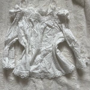 cute lace off the shoulder top